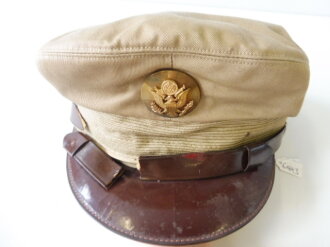 U.S. Army WWII Enlisted mens cap service, khaki.