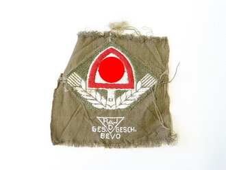 Reichsarbeitsdienst, Schiffchenabzeichen für Mannschaften, abgetrenntes Stück
