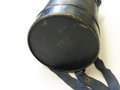 Luftschutz Bereitschaftsbüchse für eine Gasmaske, ungewöhnliches Modell von Scheithauer, Originallack, der Verschluss lose beiliegend ( fehlt nur ein Splint )