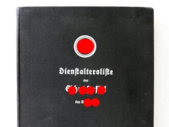 Dienstaltersliste der Schutzstaffel der NSDAP, Stand vom 1. Dezember 1936. Leicht gebraucht, guter Zustand