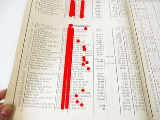 Dienstaltersliste der Schutzstaffel der NSDAP, Stand vom 1. Dezember 1936. Leicht gebraucht, guter Zustand