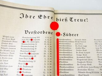 Dienstaltersliste der Schutzstaffel der NSDAP, Stand vom 1. Dezember 1938. Leicht gebraucht, guter Zustand