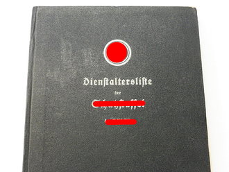 Dienstaltersliste der Schutzstaffel der NSDAP, Stand vom...