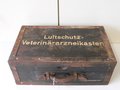 Hauptner Luftschutz Veterinärarzneikasten. Originallack, Verschlüsse gängig