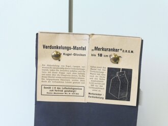 Verdunklungs Mantel " Merkuranker" Pappe, guter...