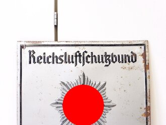 Blechschild " Reichsluftschutzbund Dienststelle...