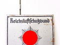 Blechschild " Reichsluftschutzbund Dienststelle " Originallack, 30x43cm