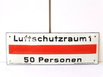 Emailschild " Luftschutzraum  50 Personen" 42 x...