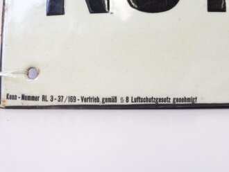 Emailschild "Notausstieg" 42 x 15cm, leuchtet im Dunkeln