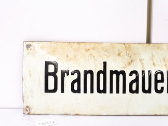 Emailschild " Brandmauerdurchbruch" 10,5 x...