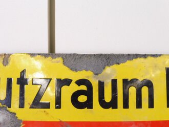 Emailschild " Schutzraum Nr.        Personen" 20 x 40cm