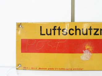 Blechschild " Luftschutzraum " Originallack, 10...