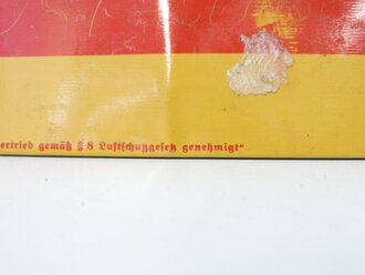 Blechschild " Luftschutzraum " Originallack, 10 x 30cm