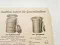 Werbeblatt Not-Aborte von Stahlblech lackiert für Gasschutzräume, A5