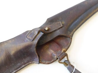 1. Weltkrieg, Tasche für die Beilpicke. Ungeschwärztes, weiches Leder