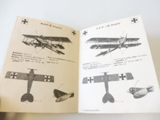 1.Weltkrieg Dienstvorschrift mit "Flugzeug Abbildungen, Ausgabe A: Für Mannschaften"