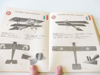 1.Weltkrieg Dienstvorschrift mit "Flugzeug Abbildungen, Ausgabe A: Für Mannschaften"