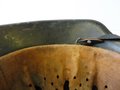 Heer, Stahlhelm M42 mit Tarnbemalung. Einwandfreies Stück , in allen Teilen original