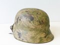 Heer, Stahlhelm M42 mit Tarnbemalung. Einwandfreies Stück , in allen Teilen original