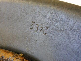 Heer, Stahlhelm M42 mit Tarnbemalung. Einwandfreies Stück , in allen Teilen original