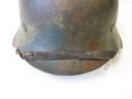 Heer, Stahlhelm M42 mit Tarnbemalung. Einwandfreies Stück , in allen Teilen original