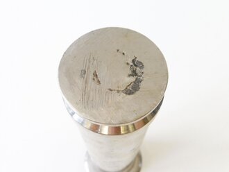 Vase aus Kartusche wohl 3,7cm Flak. Nachkriegsumbau "Schwerter zu Pflugscharen"