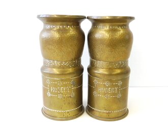 Paar Vasen aus amerikanischen 105MM  M14 Kartuschen von...