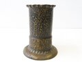 Vase aus  Kartusche ,  Höhe 15cm. Nachkriegsumbau "Schwerter zu Pflugscharen"