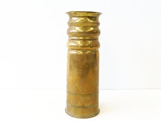 Vase aus englischer ? Kartusche von 1941,  Höhe 28,5cm. Nachkriegsumbau "Schwerter zu Pflugscharen"