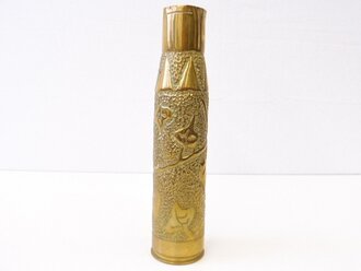 Vase aus 37MM M17 Kartusche von 1943 ,  Höhe 22cm....