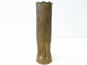 Vase aus Kartusche von 1940, Höhe 18,5cm. Nachkriegsumbau "Schwerter zu Pflugscharen"
