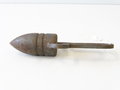 Senklot aus Geschoß 3,7cm, Nachkriegsumbau " Schwerter zu Pflugscharen"