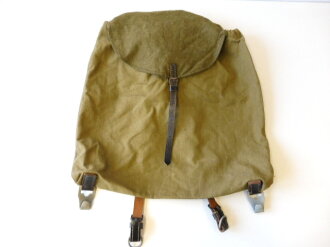 Rucksack aus Materialresten der Wehrmacht, Nachkriegsanfertigung  " Schwerter zu Pflugscharen "