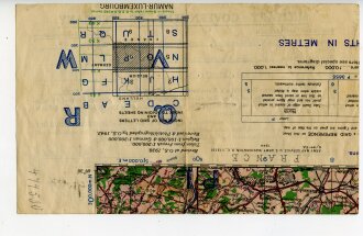 "Temporary Registration" des Military Government of Germany vom Mai 1945 aus Landkarte der U.S. Army, Nachkriegsumbau  " Schwerter zu Pflugscharen "