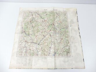 Deutsche Fliegerkarte Dijon 60 x 62 cm, nach dem Krieg...