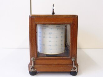 Kriegsmarine Barograph, Hersteller Fuess Berlin Steglitz. Niedrige Seriennummer, Funktion nicht geprüft