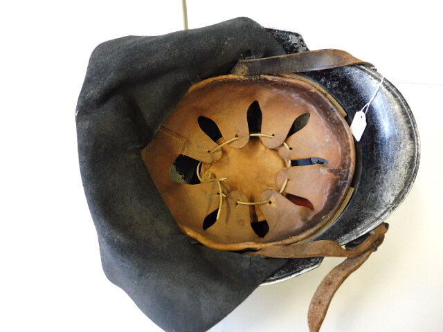 Feuerwehrhelm M1934, Leichtmetallausführung mit beiden