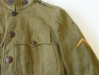 U.S. WWI Transport Corps wool tunic , Used, insignia original sewn