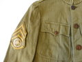 U.S. WWI Transport Corps wool tunic , Used, insignia original sewn