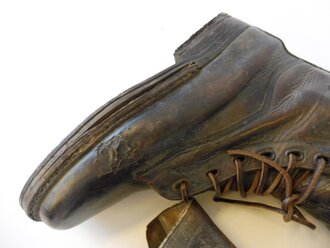 U.S. WWI leather boots, not dry but could use some grease, Sole is 27cm long