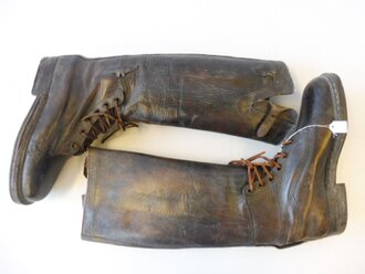 U.S. WWI leather boots, not dry but could use some grease, Sole is 27cm long