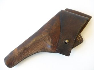 U.S. 1917 dated leather handgun holster, used , good...