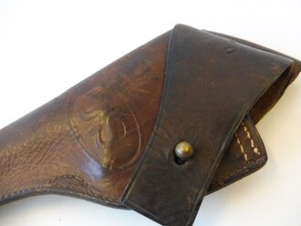 U.S. 1917 dated leather handgun holster, used , good...