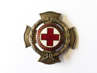 Lippischer Landesverein vom Roten Kreuz, Ehrenzeichen für 10 jährige verdienstvolle Tätigkeit