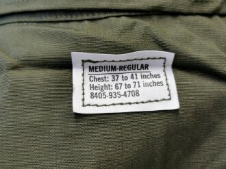 U.S. 1969 dated Coat, Man´s Combat Tropical, Rip Stop. Size Medium Regular, unused