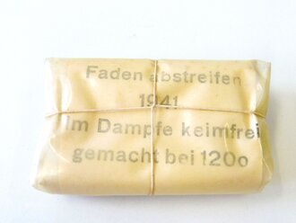 Verbandpäckchen kleinformatig in Celluloidhülle datiert 1941