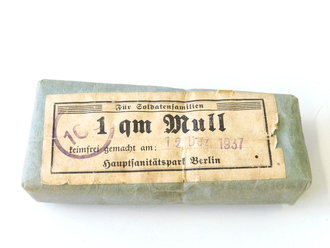 1 qm Mull, Hauptsanitätspark Berlin datiert 1937 Für...