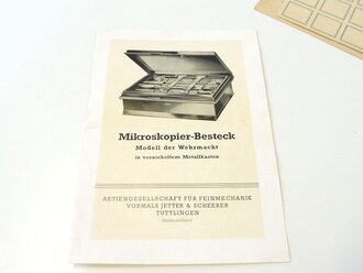 Mikroskopier Besteck Modell der Wehrmacht, wohl...