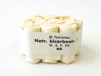 50 Tabletten " Natr. carbonic." Wehrkreissanitätspark VII, NUR ZUR DEKO