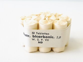 50 Tabletten " Natr. carbonic." Wehrkreissanitätspark VII, NUR ZUR DEKO